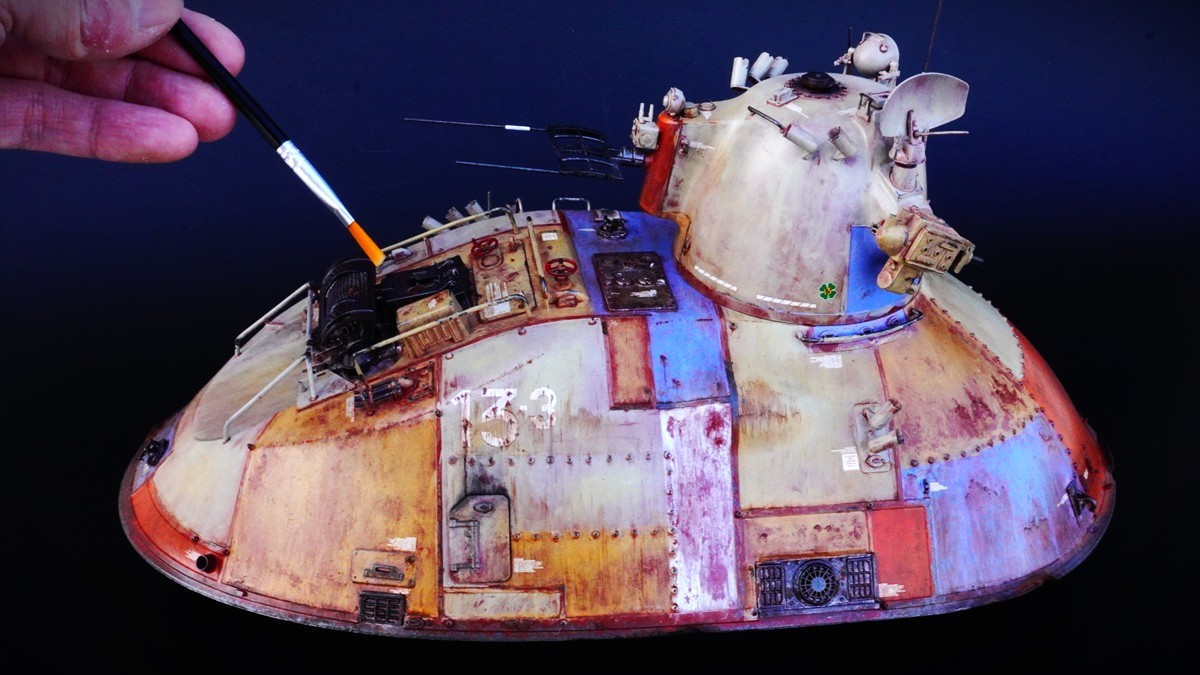 マシーネンクリーガー　ナッツロッカーの塗装　ウェザリング　筆塗り完成画像