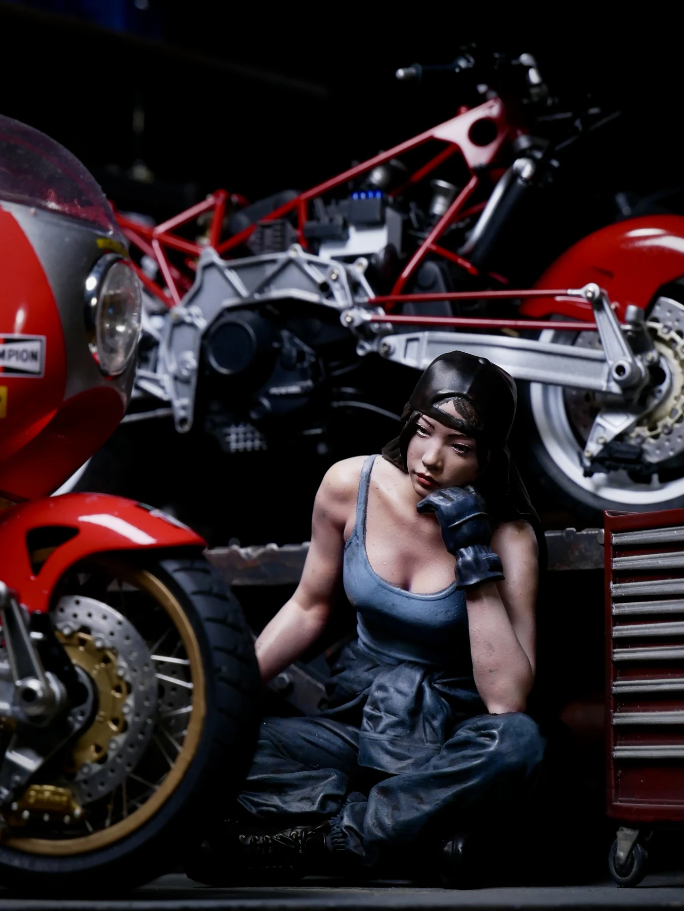 No.082「バイクメカニックの女の子」/saruru こだわり画像2