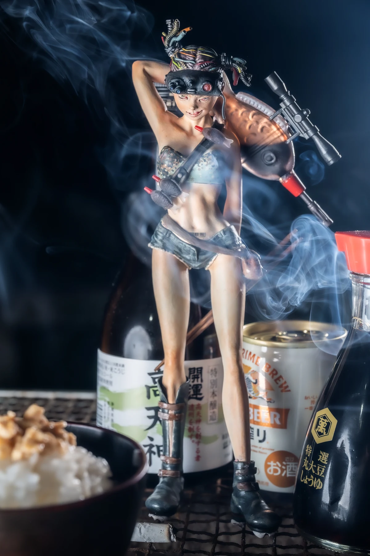 No.183「納豆ご飯に醤油をかける女」／sino23 メイン画像